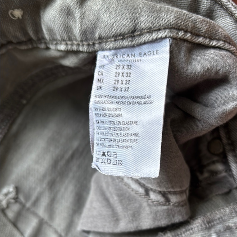 American Eagle Gray Flex Jeans 29x32 - Picture 4 of 5